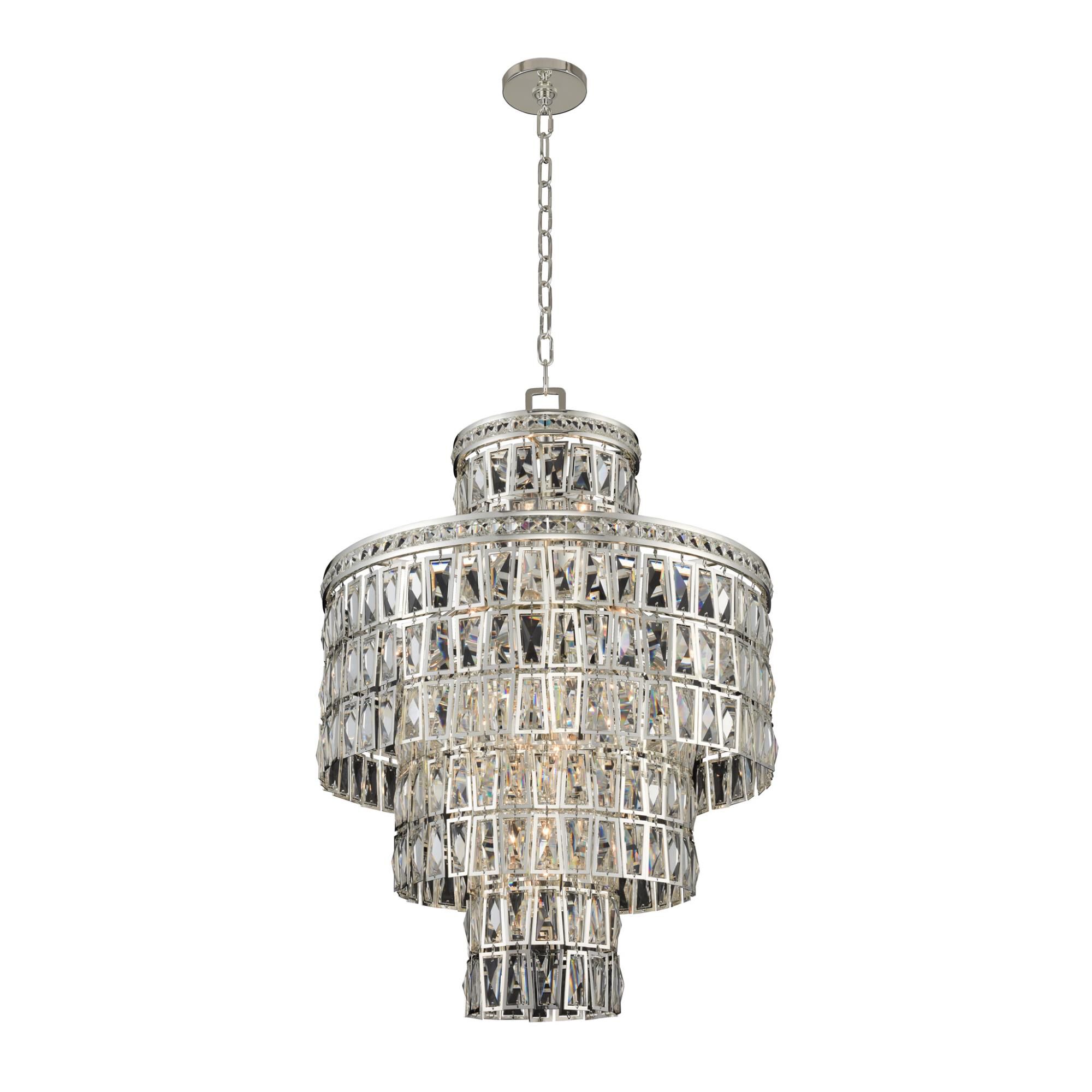 Shown in Silver finish and Firenze Clear crystal